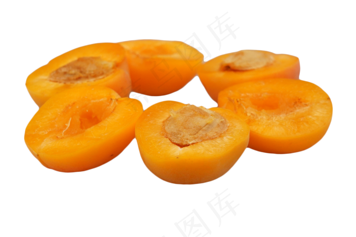 掰开杏新鲜水果