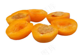 掰开杏新鲜水果
