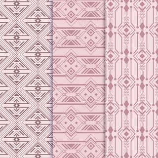 优雅的装饰艺术图案套装