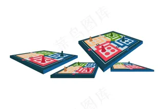 不同视角的Ludo游戏集