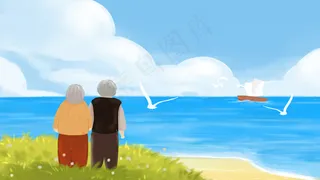 九九重阳节登高望远海边风景配图