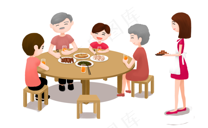 中秋节团圆饭 
