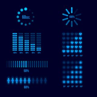 已设置进度加载指标。加载和下载，上传元素