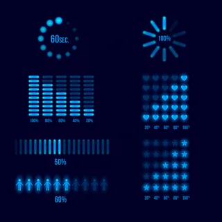 已设置进度加载指标。加载和下载，上传元素