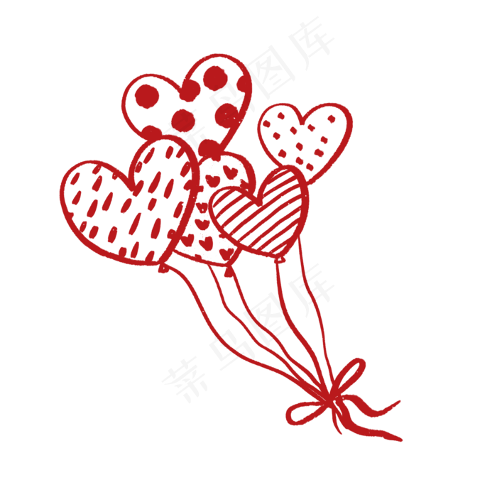 爱心气球PNG免抠素材