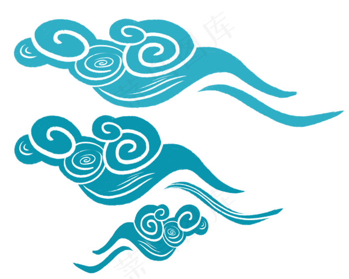 七夕节祥云纹手绘(4000X3200(DPI:300))psd模版下载