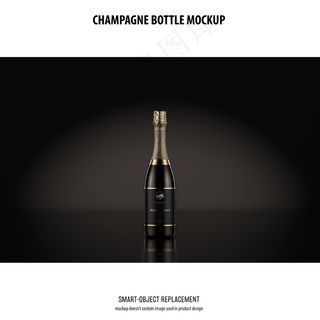香槟瓶模型样机