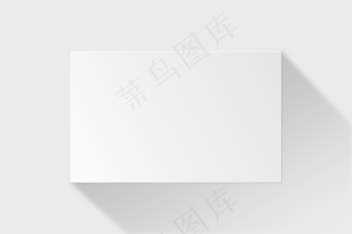 白色色调的空白名片模型样机eps,ai矢量模版下载