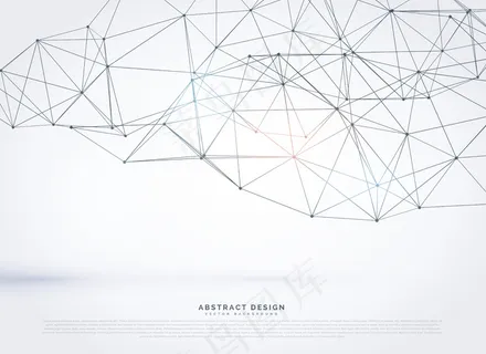 多边形网格的抽象背景