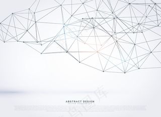 多边形网格的抽象背景
