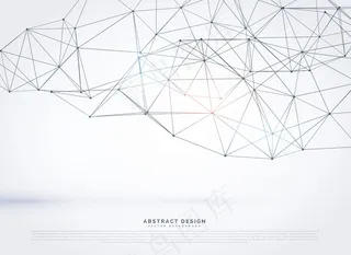 多边形网格的抽象背景