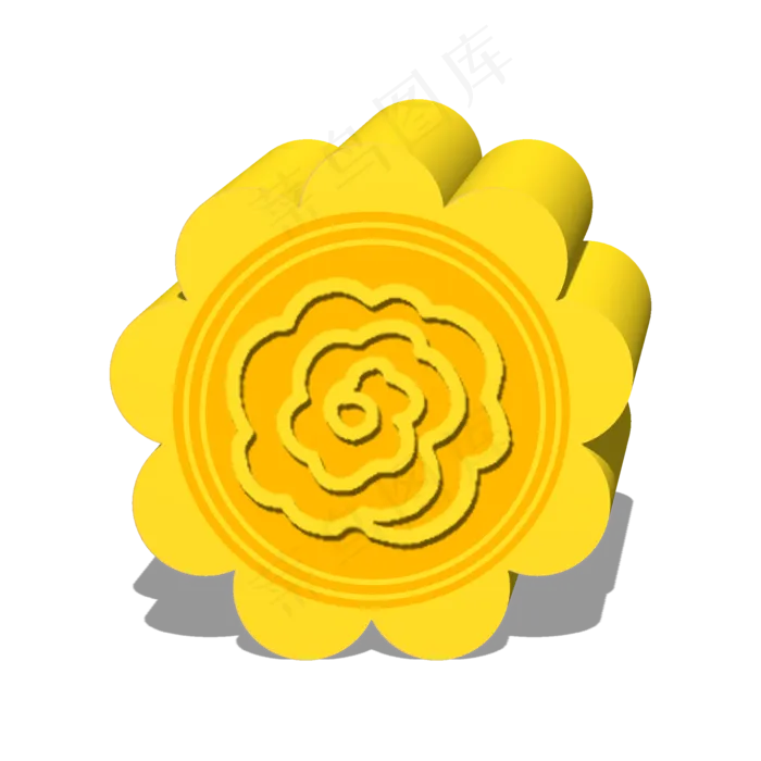 情人节花花月饼可商用元素(2000X2000(DPI:150))psd模版下载