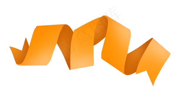 七夕情人节爱情彩带装饰免抠png