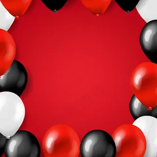 黑色星期五大促销卡，带气球和渐变网，