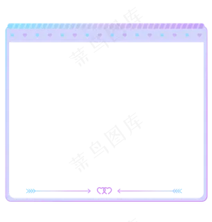 浪漫七夕渐变边框