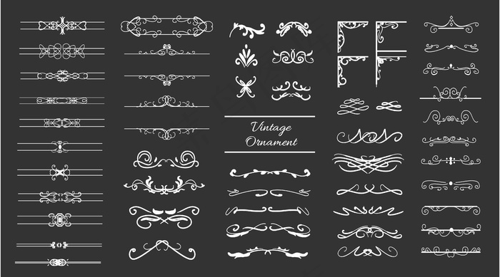 复古装饰漩涡大套系列