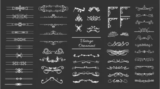 复古装饰漩涡大套系列