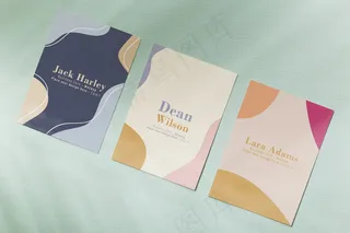 简约名片模型样机