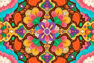 手绘迷幻 groovy 背景