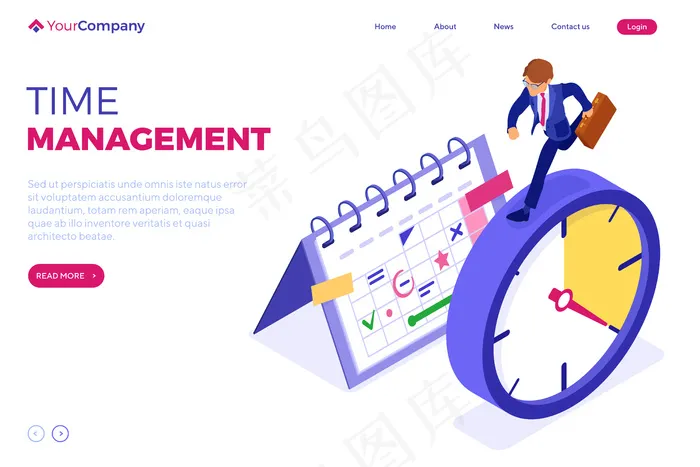 计划进度时间管理eps,ai矢量模版下载