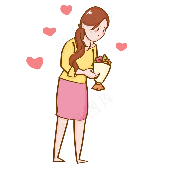 教师节卡通可爱教师(2000X2000(DPI:300))psd模版下载