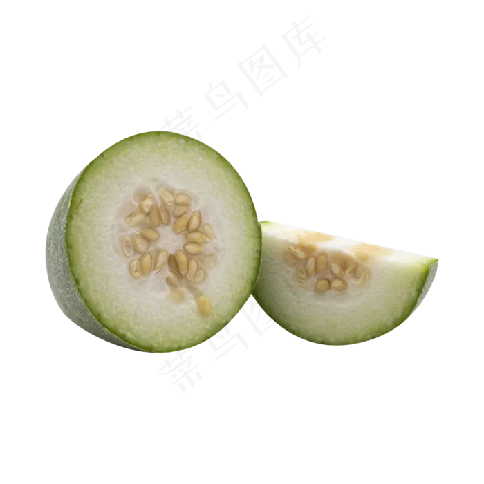 切开蔬菜冬瓜(4000*4000px 300 dpi )