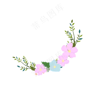 矢量手绘梵尚花朵