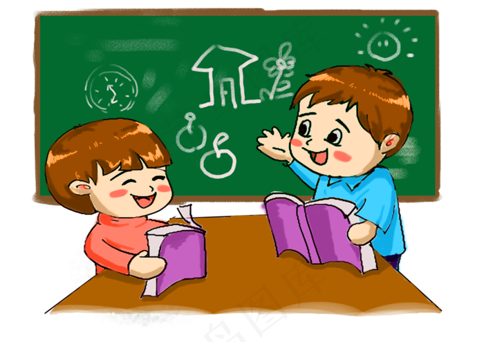 教师节手绘卡通免抠元素老师和学