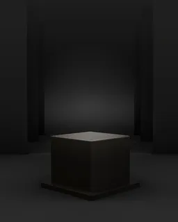 三维几何黑色场景,带有立方体讲台和可编辑灯光,用于产品放置 三维几何黑色场景,带有立方体讲台和可编辑灯光,用于产品放置