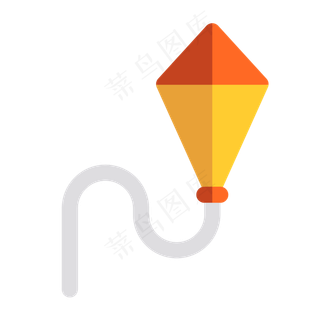 秋天活动卡通矢量元素风筝