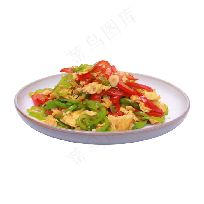 尖椒鸡蛋美食实拍