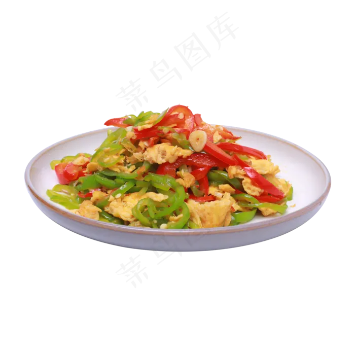 尖椒鸡蛋美食实拍(2048X2048(DPI:72))
