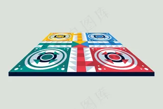 不同视角的ludo棋盘游戏