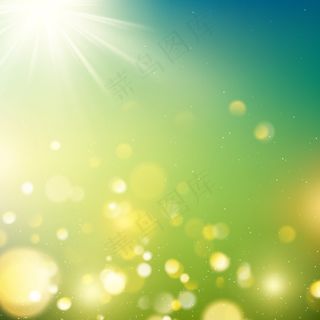 户外逼真的牛腿，绿色和黄色色调，阳光。