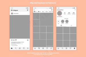 Instagram界面模板高级版