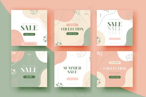 季末夏季销售模板