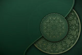 与空的空间的东方曼荼罗背景