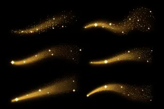 金色闪光波浪系列