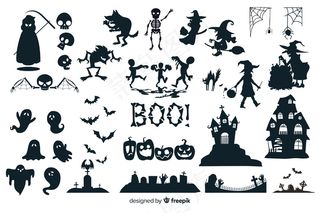 万圣节剪影系列