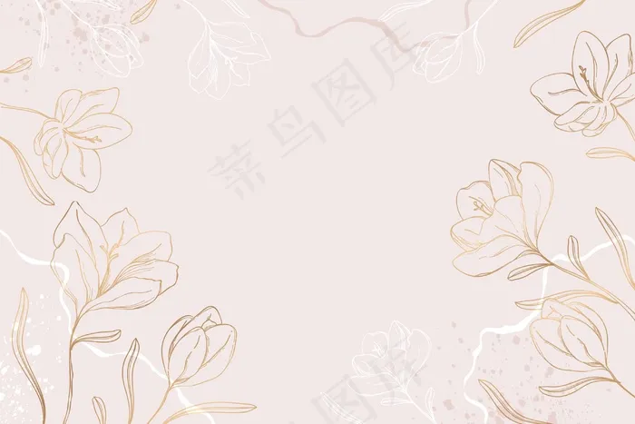 手绘花卉壁纸