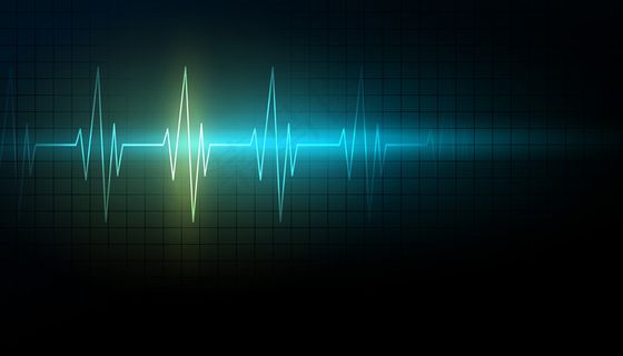 医学和医疗保健背景与心跳线