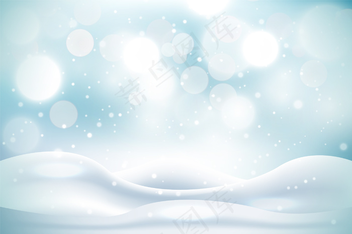 真实的降雪背景eps,ai矢量模版下载