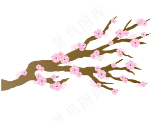 樱花开花植物免扣png