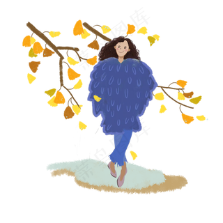 二十四节气时节农历霜降PNG银