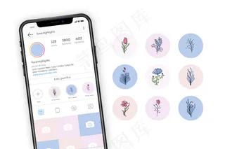 Instagram手绘花卉故事亮点