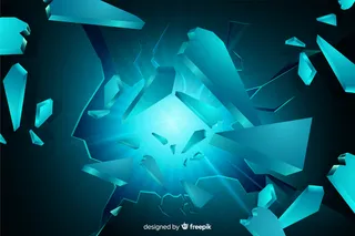 轻背景三维爆炸