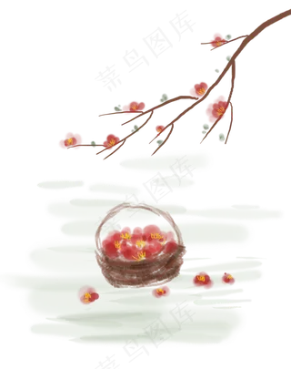 二十四节气立春踏春梅花