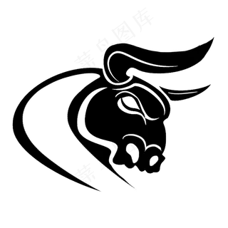 牛年新年线描图标