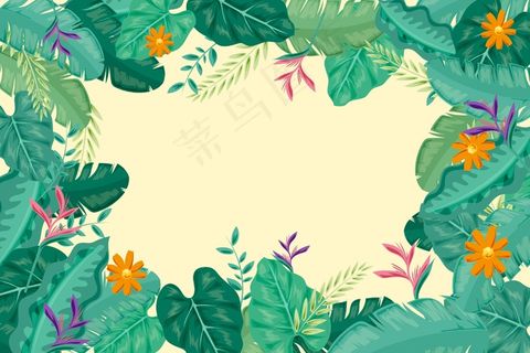 丰富多彩的夏季背景，便于放大