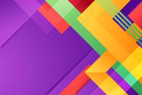 具有多彩不同形状的背景